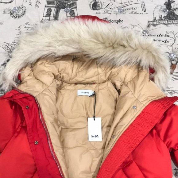 COACH 1941 Icon Puffer Jack.Genuine Shearling Trim - Picture 9 of 16